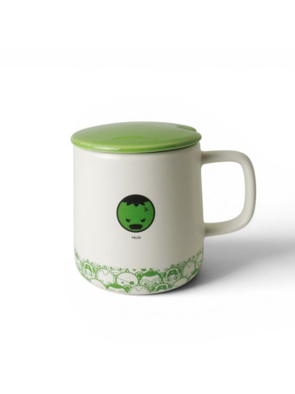 MINISO Marvel Avengers Hulk Ceramic Coffee Mug with Green Lid
